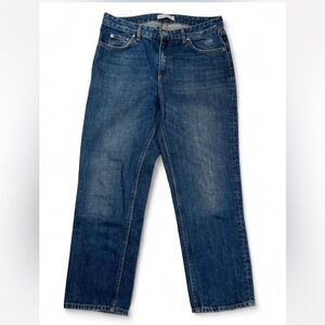 Won Hundred Jeans Nathalie Cropped Relaxed Straight Leg Size 29